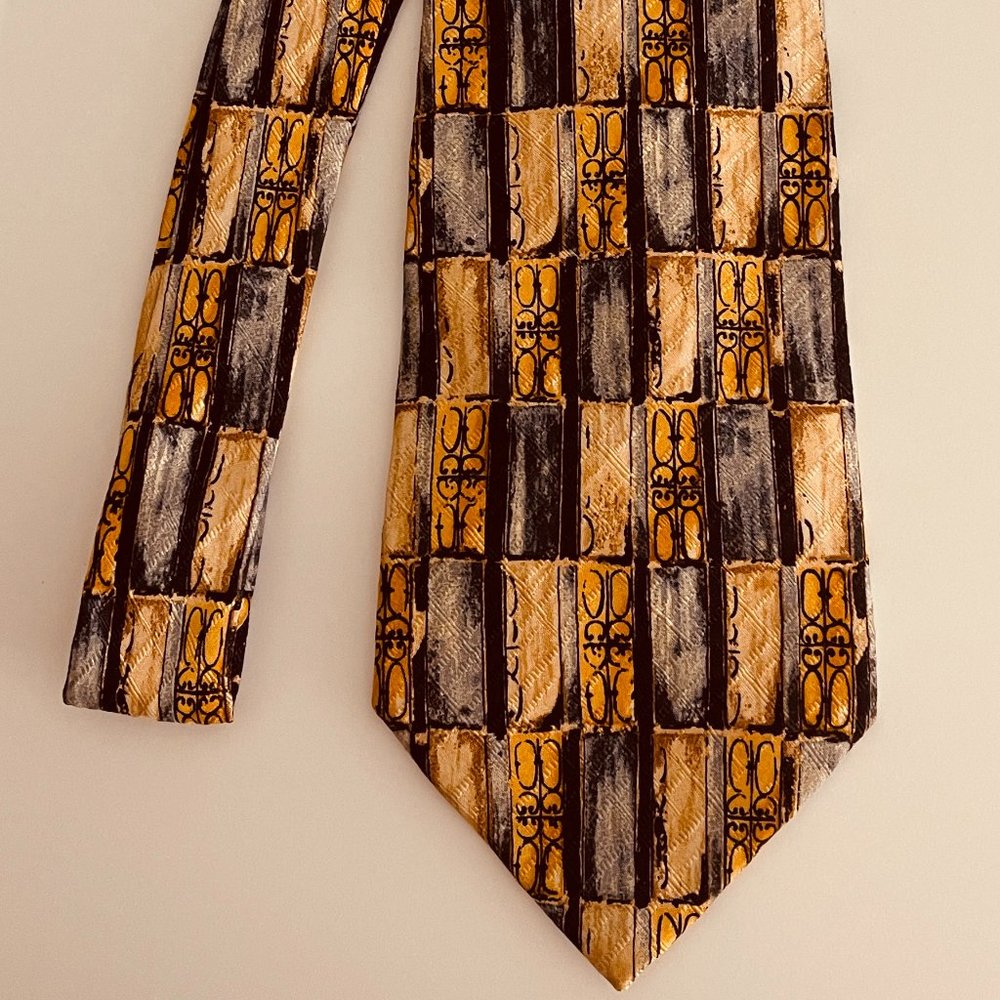 BOLGHERI Silk Necktie, Sz 56”L, 4”W, Multicolor, ITALY,  PEM22